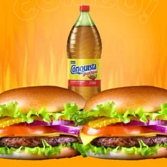 2 Lanches X-Tudo + 1 Guaraná 2l. Grátis