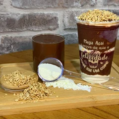 Mega Açaí Ferrero 300ml: Açaí + Amendoim + Cr. De Avelã + Leite em Pó Grátis