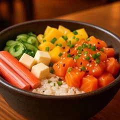 Poke Salmão Tropical