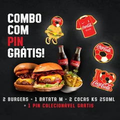 Combo Duplo Coca-Cola - Ganhe 1 PIN colecionável