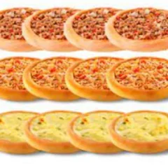20 Esfihas(carne,franpiry,calabresa,queijo)