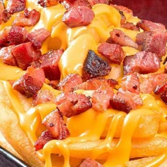 Batata Frita c/ Cheddar e Bacon 300g