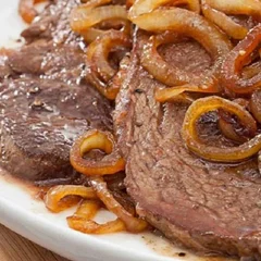 Marmitex Contra Filé acebolado (P)