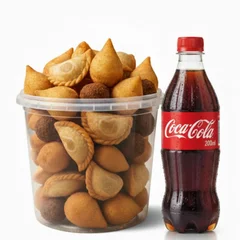 Pote 1 Litro - Mini Salgados + Refrigerante GRÁTIS