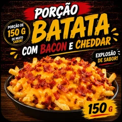 PORÇAO 150 G  BATATA COM BACON CHEDDAR
