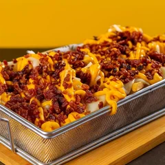 Batata Frita Cheddar e Bacon