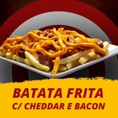 Batata frita grande c/ cheddar e bacon