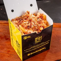 Fritas Simples pequena com cheddar e bacon