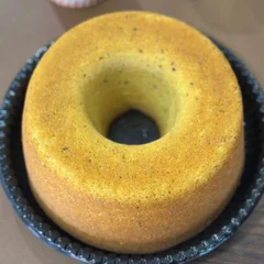 Bolo redondo  de aipim