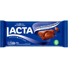 Chocolate ao leite Lacta 90 gr