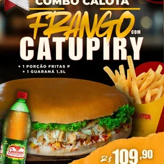 Combo Calota Frango com Catupiry + Guaraná 1,5L + Fritas P Tradicional