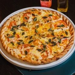 Pizza Família Marguerita + refrigerante de 2 litros coca ou Guaraná