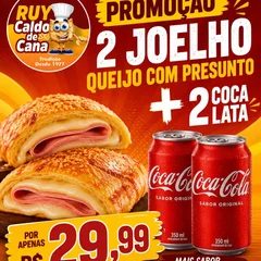 PROMOÇÃO 2 JOELHOS + 2 COCA-COLA LATA