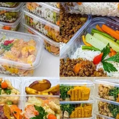 PACOTES COM 7 MARMITAS LOW CARB (180 GRS PROTEINAS + 120 GRS LEGUMES -E/OU PURÊ CABOTIA