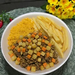 Carne de Moida P - Batatinha e Farofa 