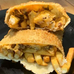 Pastel de Batata Frtia C/ Cheddar e Bacon