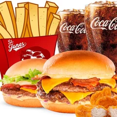 Mega Combo - 2 Pessoas - 2 smashs - 1 Batata Média - 1 Nuggets (8un) - 2 Bebidas