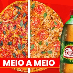 Combo Pizza Meio A Meio + Guaraná Antarctica