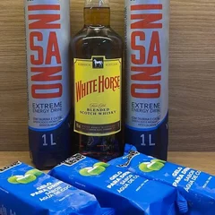 Combo Whitehorse 1l + 2 Insano 1l + 3 Gelo De Coco 200ml