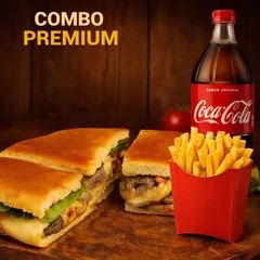 Combo Premium - Calota contra filé + Coca 1L + Fritas M