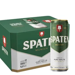 CERVEJA SPATEN CX C/12 UNI 350ML 