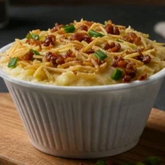 Batata Recheada - Strogonoff de Frango