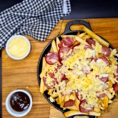 FRITAS BACON E QUEIJO