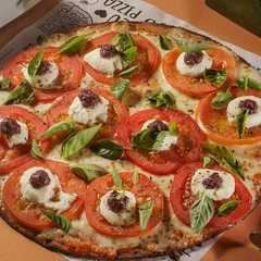 Pizza Fit Caprese | Pizza Saudável
