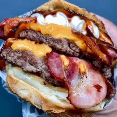 Cheese Cheddar Bacon Double