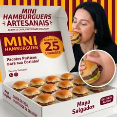 Mini hambuguer sabores sortidos