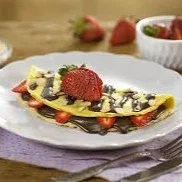 Crepioca Morango c/ Leite Condensado