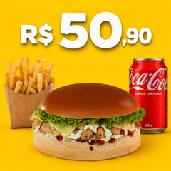 Combo Calotinha Frango c/ Catupiry + Fritas P + Coca-Cola Lata