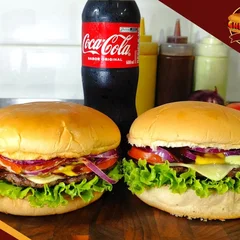 Monte seu Combo Casal 2 X BURGER SALADA + COCA COCA 600ml 