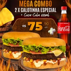 Combo 2 X Calotinha Especial + Coca-Cola 600ml