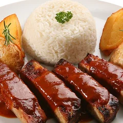Costelinha ao molho barbecue