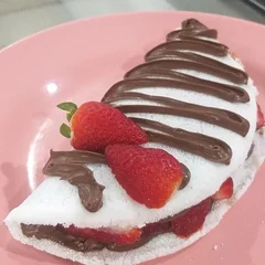 Tapioca Kit-Kat, Nutella, Creme de Ninho e Morango