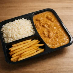 Executiva de Strogonoff de Frango com Arroz e Fritas