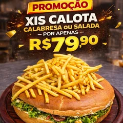 xis calota calabresa + 250g batata frita 