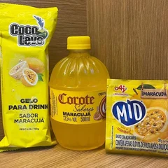 Combo Chevete Corote Maracuja 500ml + 1 Gelo De Coco 200ml + 1 Suco Mid