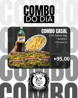 Combo Casal - 2 Xis Salada Egg + 1 Batata P + 1 Pureza 1,5lts