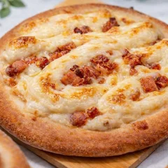 Bacon, cream cheese e mussarela