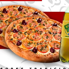 2 Pizzas G com borda de Catupiry + 1 Kitubaína 2l grátis