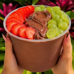 Potão de 1 Litro Trufadão de Nutella+ 2 Frutas Grátis