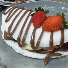 Tapioca Nutella, Creme de Ninho e Morango