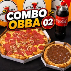 Combo Obba 02 - Pizza G + Pizza P de Doce + Refri
