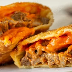 Pastel De Filé Com Cheddar
