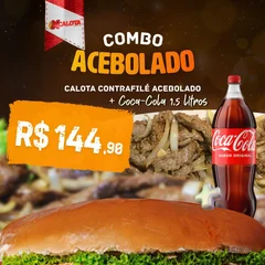  COMBO CONTRA FILE Calota Contra Filé Acebolado + Coca 1,5L