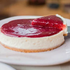 Cheesecake com calda de frutas vermelhas - Média