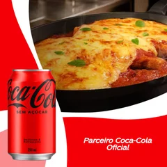 Parmegiana de frango (P) + Zero Açúcar Coca-Cola 350ml