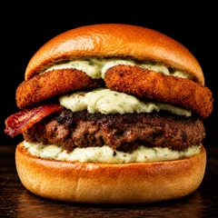 Burger Onion Chesse Bacon
